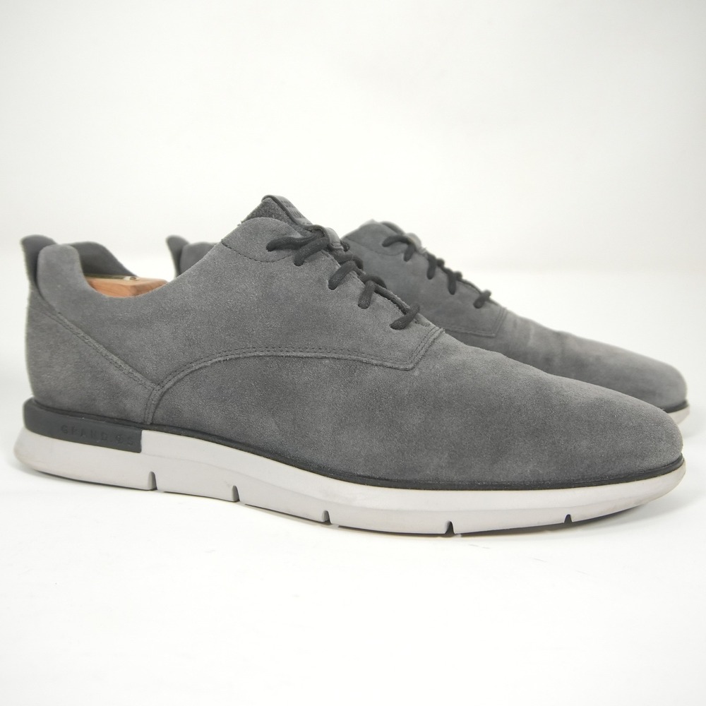 Cole Haan Grand Horizon Oxford Sneaker Mens 11.5 Grey Suede Lace Up C26361